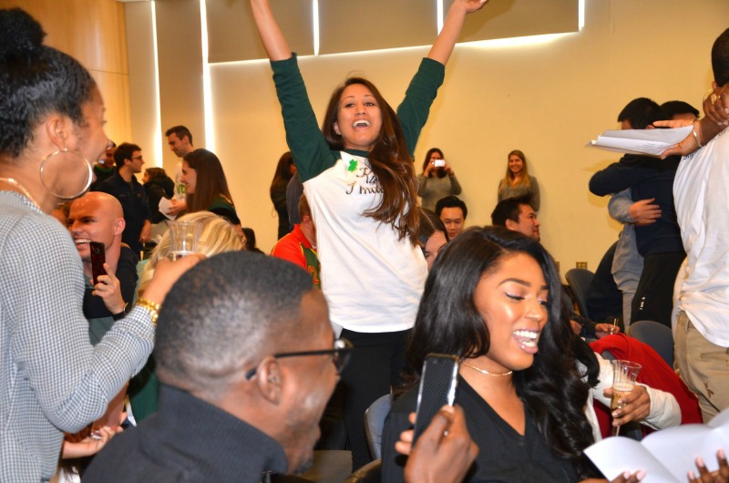 Drexel College of Medicine students celebrate upon learning their residency destinations.